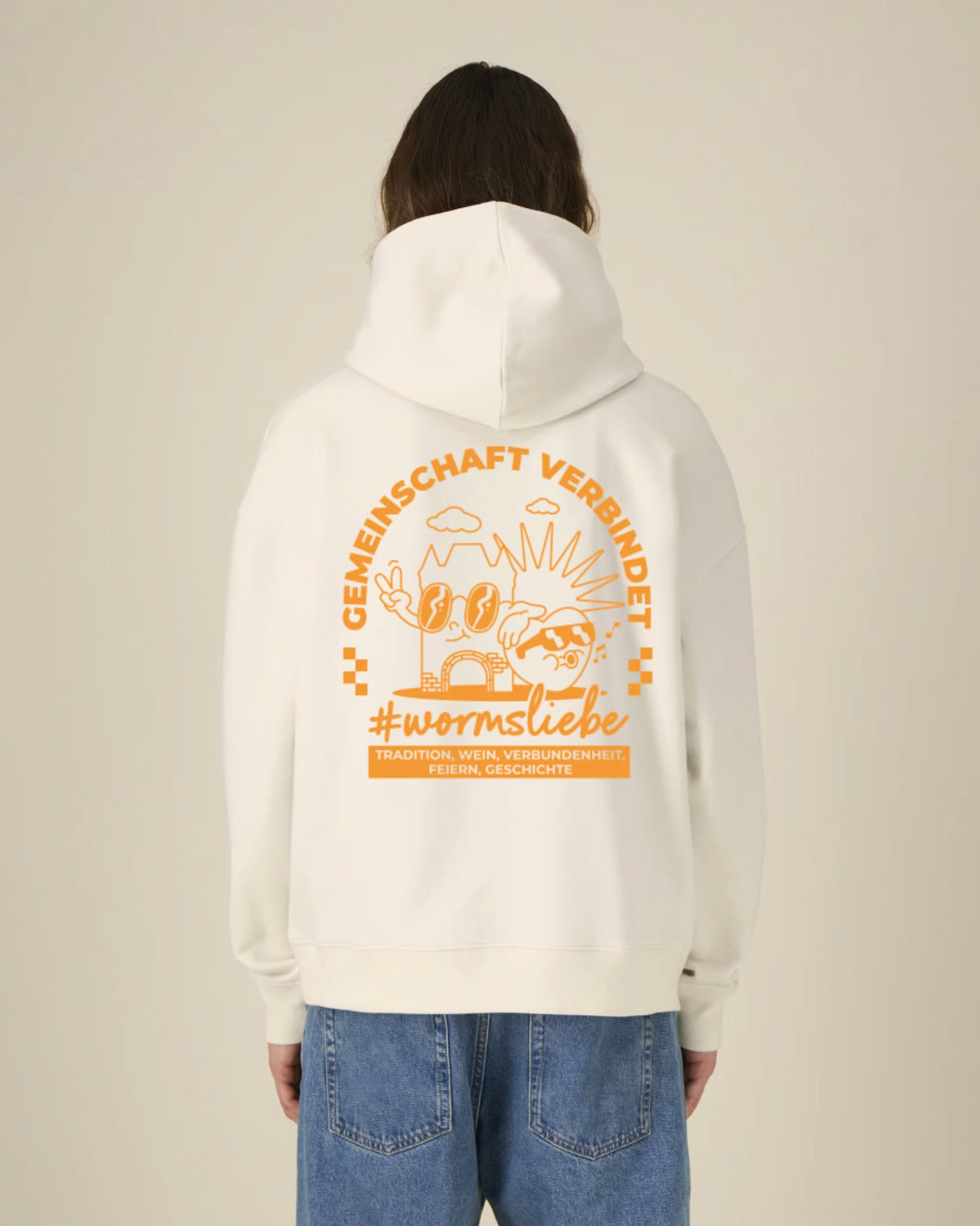 #wormsliebe - unisex Cartoon Hoodie oversize