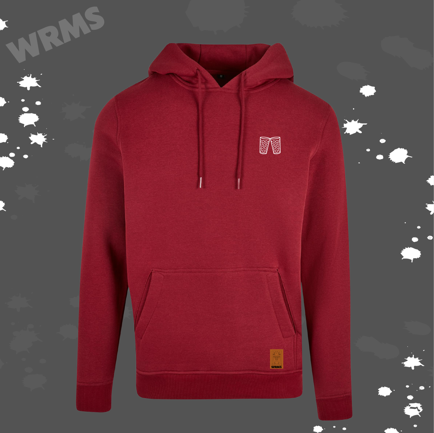 Dubbe Huddie burgund