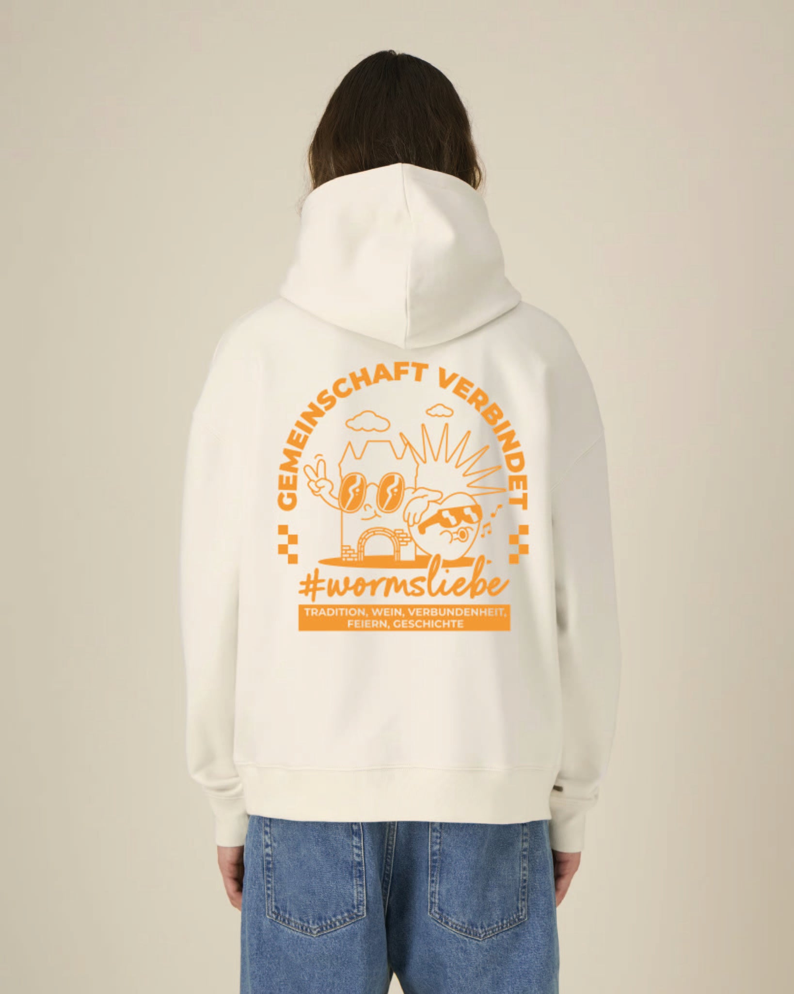 #wormsliebe - unisex Cartoon Hoodie oversize