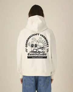 #wormsliebe - unisex Cartoon Hoodie oversize