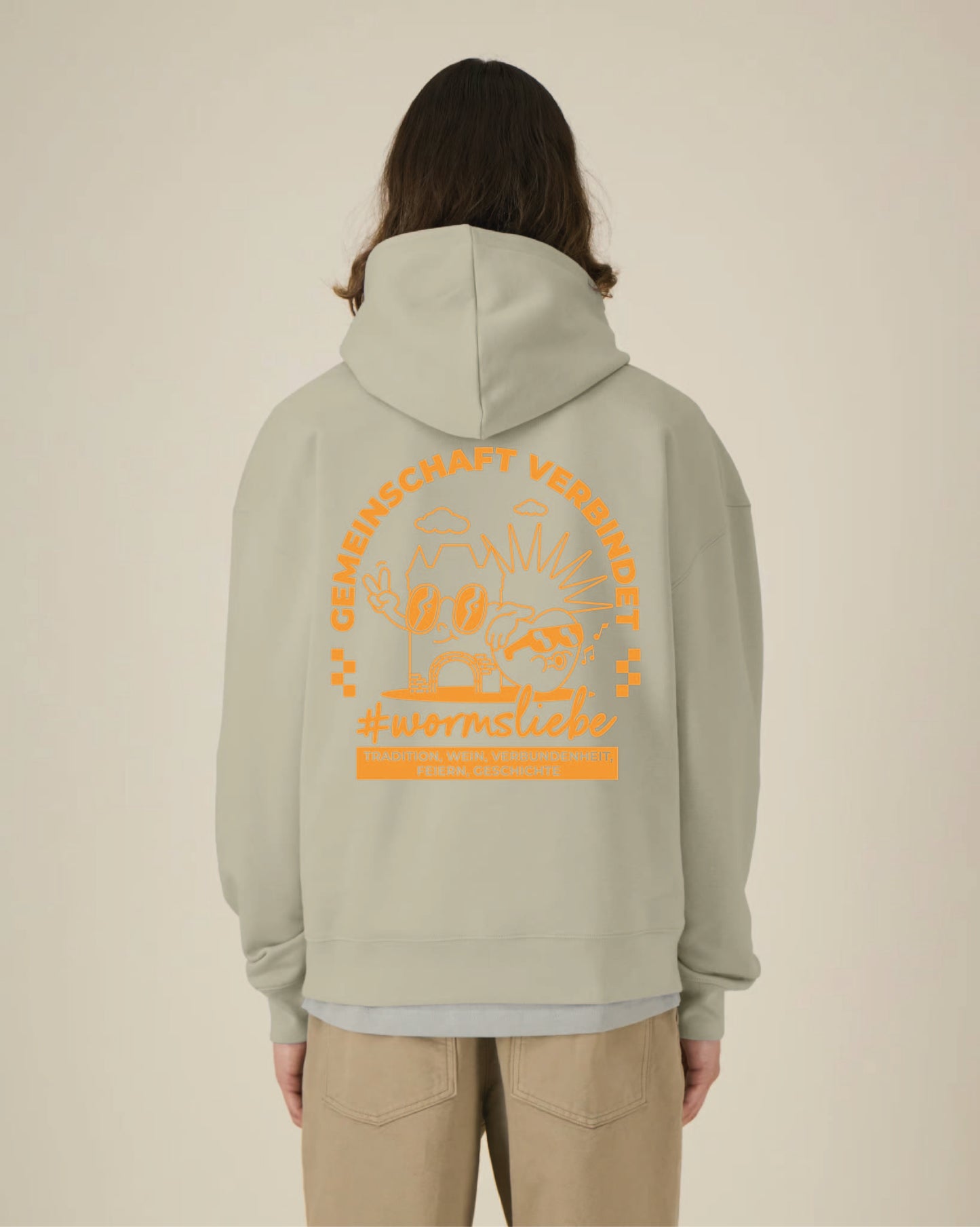 #wormsliebe - unisex Cartoon Hoodie oversize