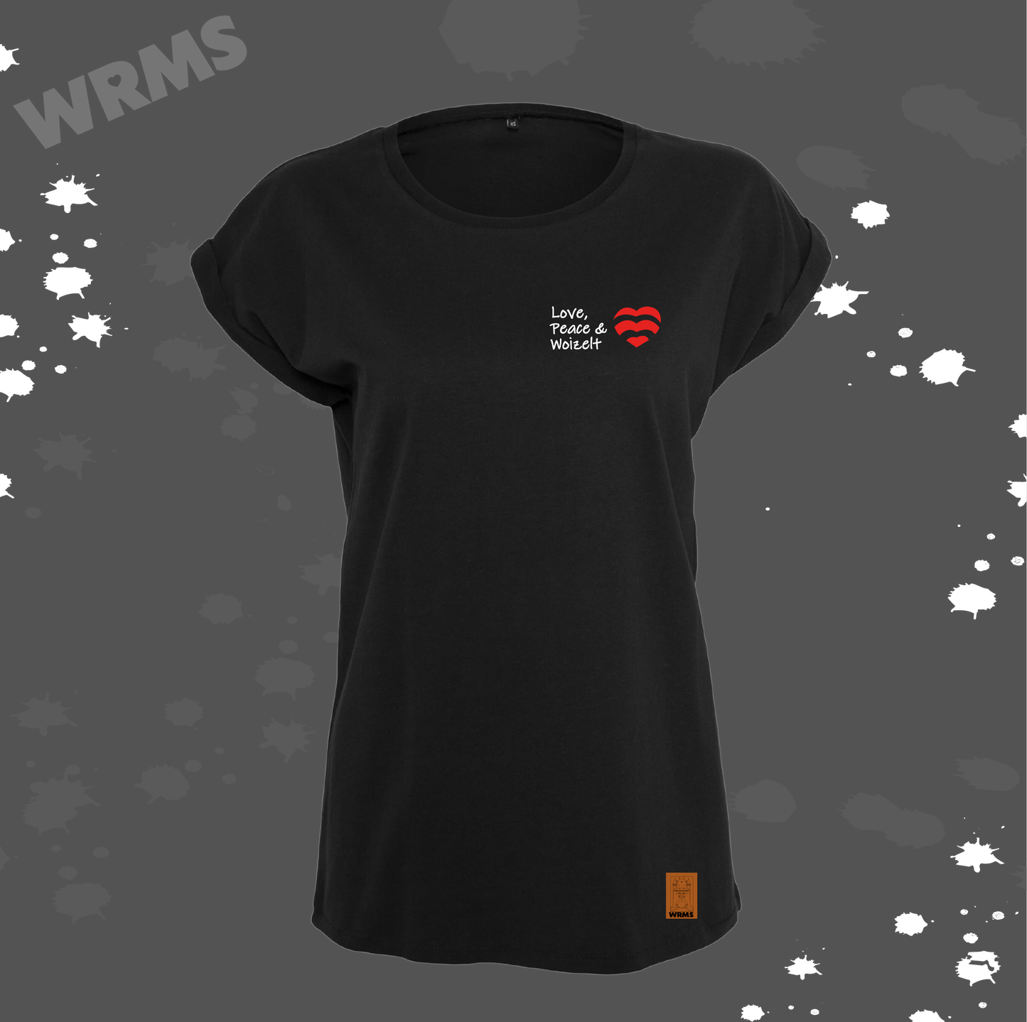 Mädche Woizelt Shört long schwarz