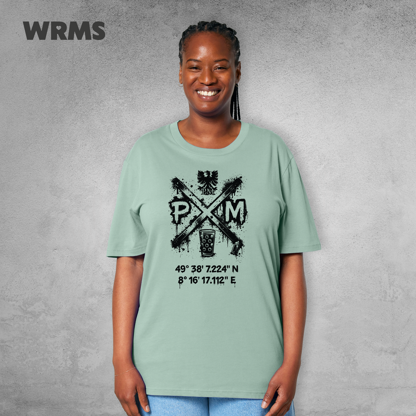 Pedderschemer Marktkreuz Shört unisex Druck schwarz