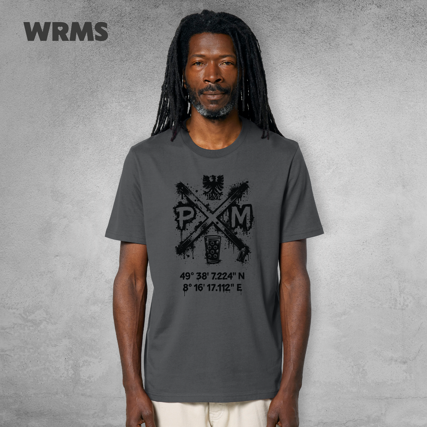 Pedderschemer Marktkreuz Shört unisex Druck schwarz