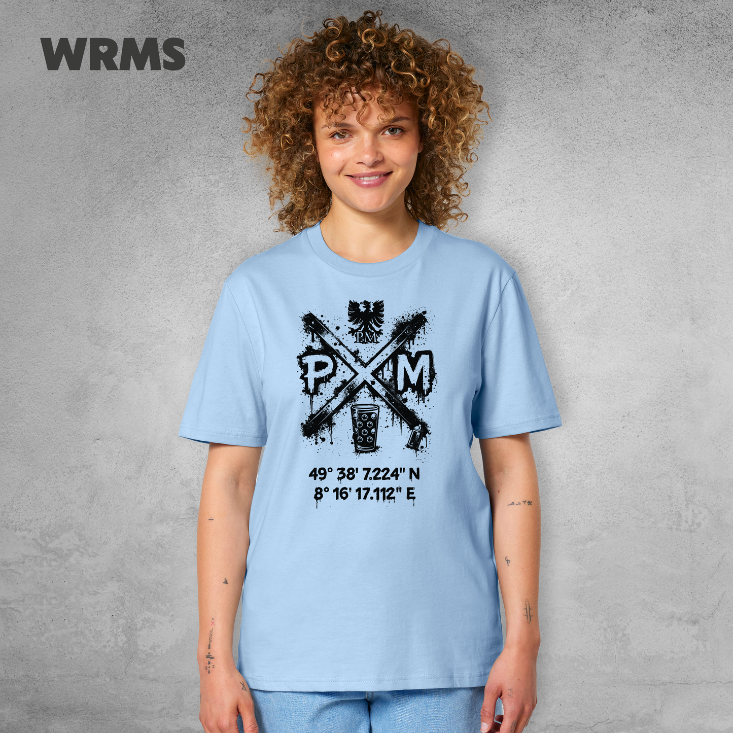 Pedderschemer Marktkreuz Shört unisex Druck schwarz