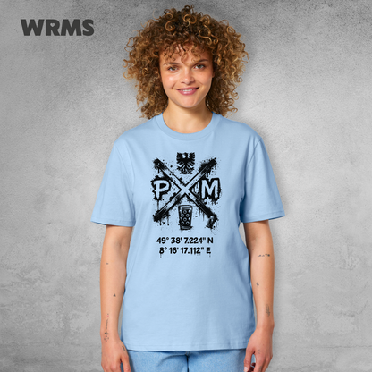 Pedderschemer Marktkreuz Shört unisex Druck schwarz