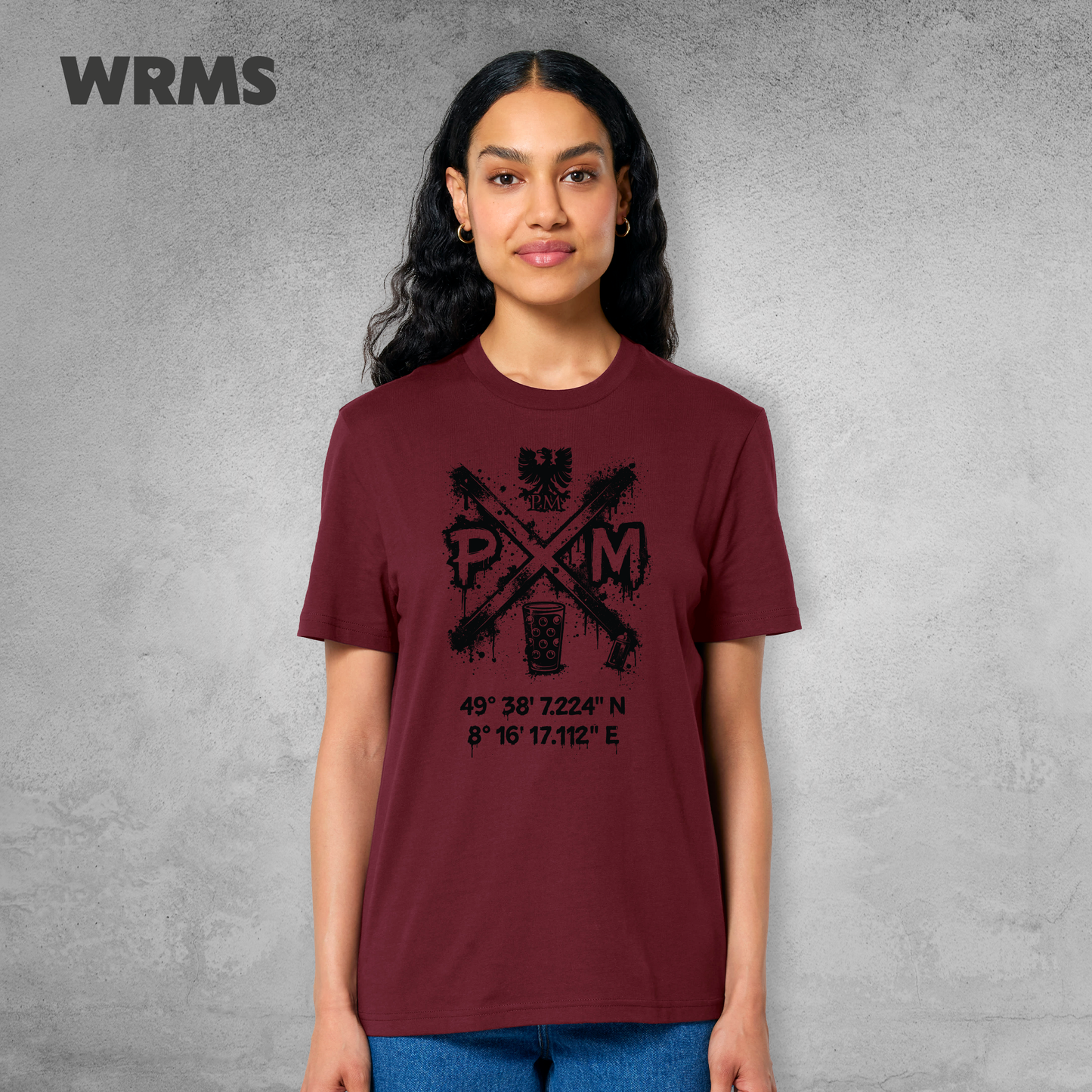 Pedderschemer Marktkreuz Shört unisex Druck schwarz
