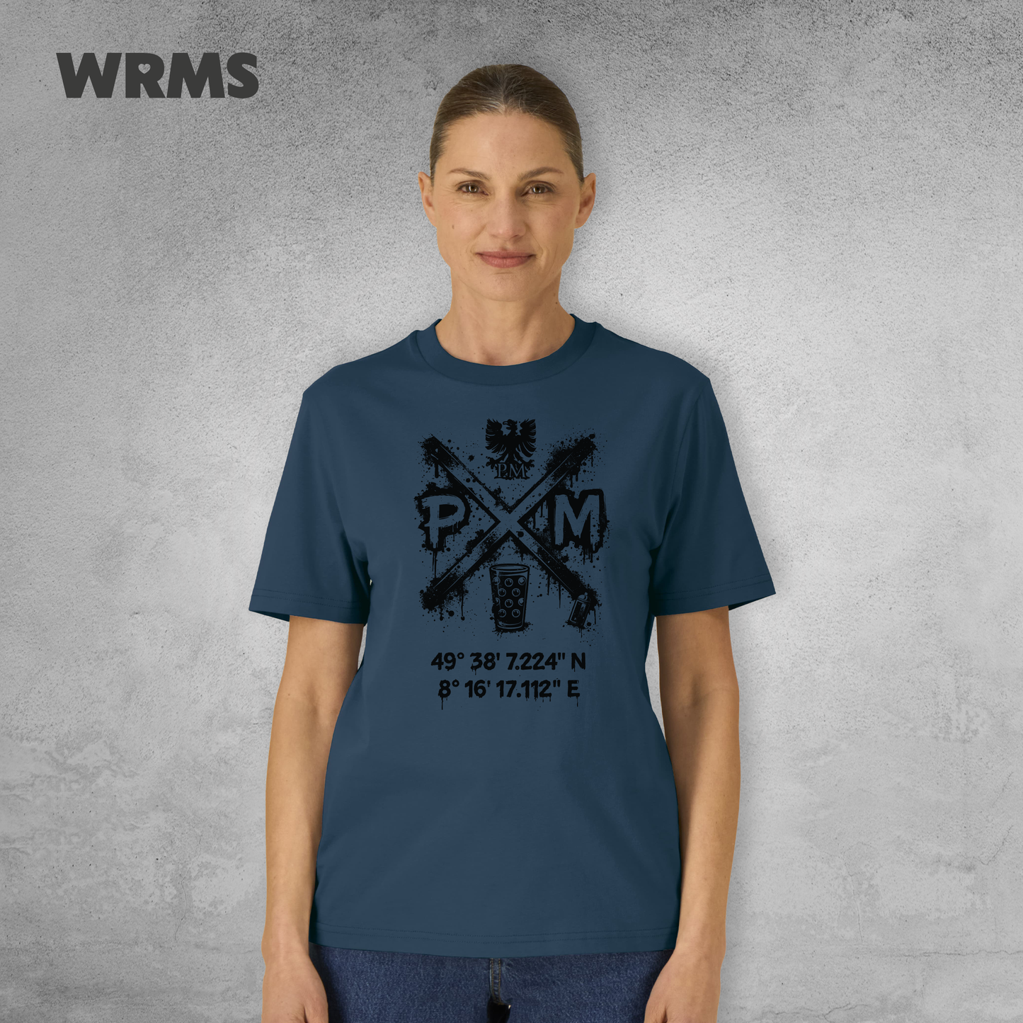 Pedderschemer Marktkreuz Shört unisex Druck schwarz