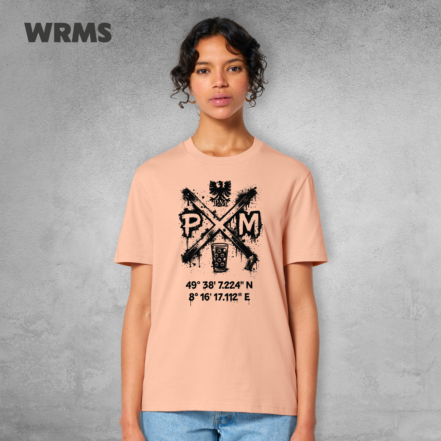 Pedderschemer Marktkreuz Shört unisex Druck schwarz
