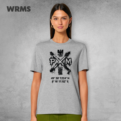 Pedderschemer Marktkreuz Shört unisex Druck schwarz
