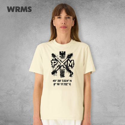 Pedderschemer Marktkreuz Shört unisex Druck schwarz