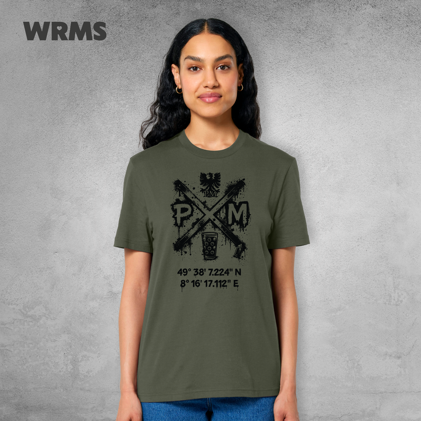 Pedderschemer Marktkreuz Shört unisex Druck schwarz