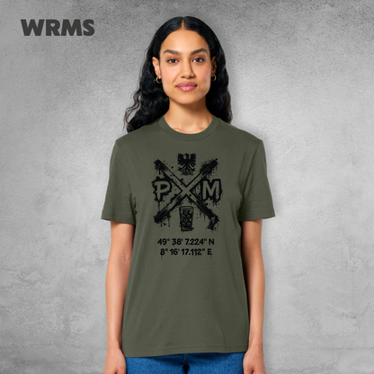 Pedderschemer Marktkreuz Shört unisex Druck schwarz