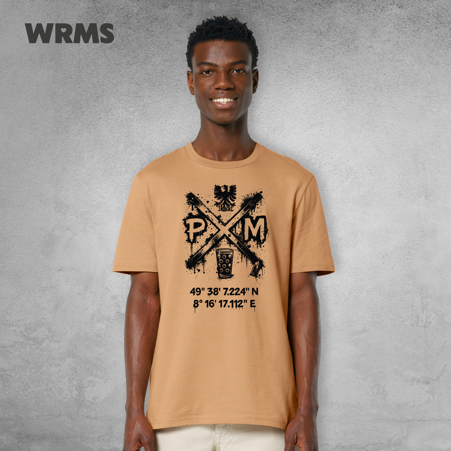 Pedderschemer Marktkreuz Shört unisex Druck schwarz