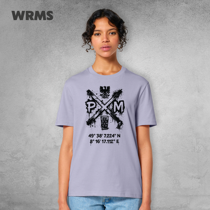 Pedderschemer Marktkreuz Shört unisex Druck schwarz