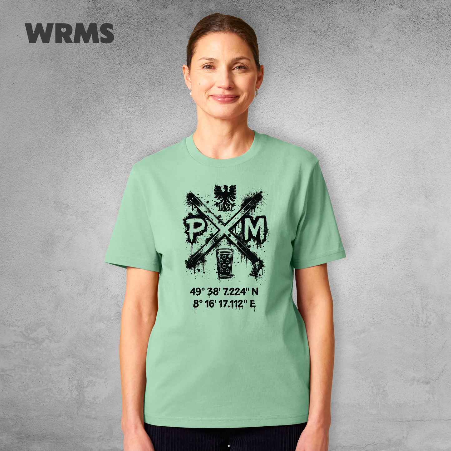 Pedderschemer Marktkreuz Shört unisex Druck schwarz