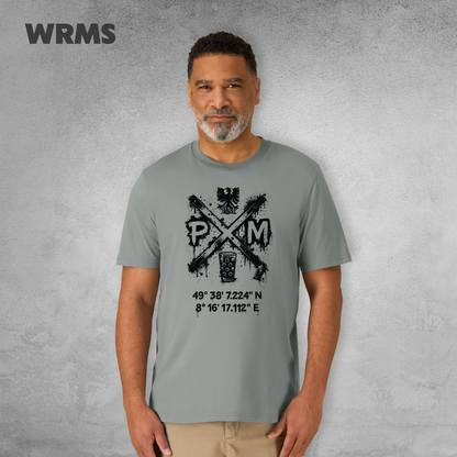 Pedderschemer Marktkreuz Shört unisex Druck schwarz