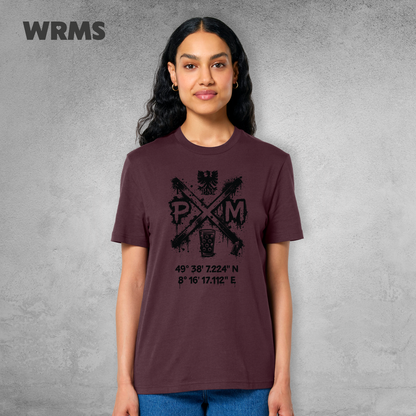 Pedderschemer Marktkreuz Shört unisex Druck schwarz