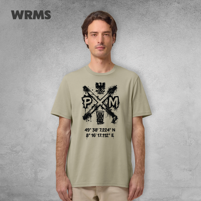 Pedderschemer Marktkreuz Shört unisex Druck schwarz