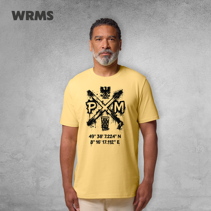 Pedderschemer Marktkreuz Shört unisex Druck schwarz