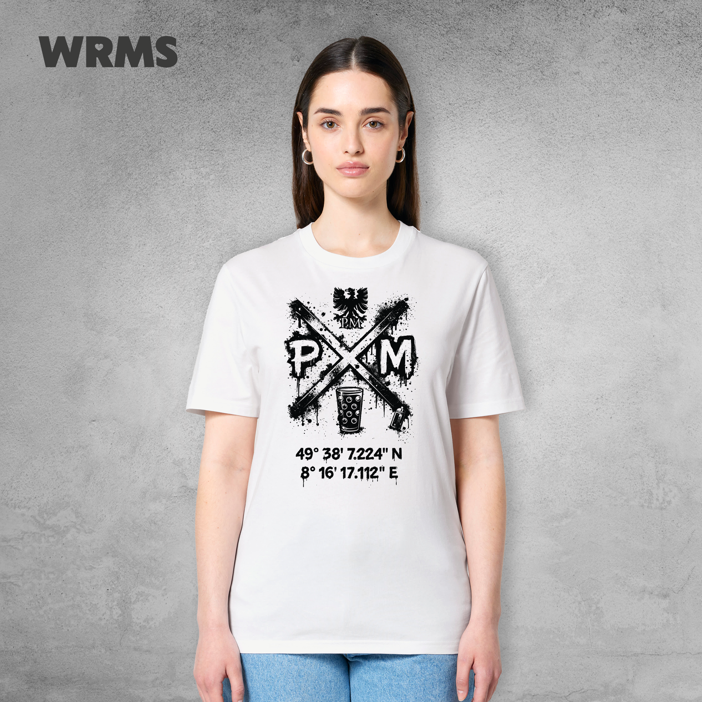 Pedderschemer Marktkreuz Shört unisex Druck schwarz