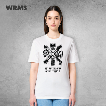 Pedderschemer Marktkreuz Shört unisex Druck schwarz