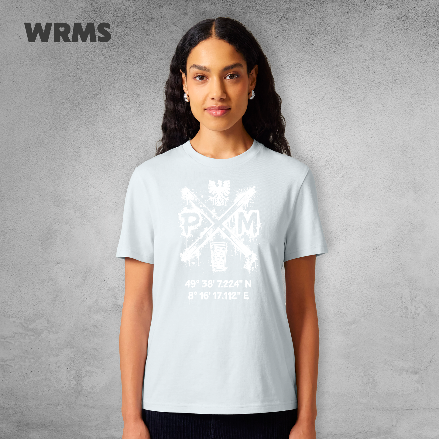 Pedderschemer Marktkreuz Shört unisex Druck weiß