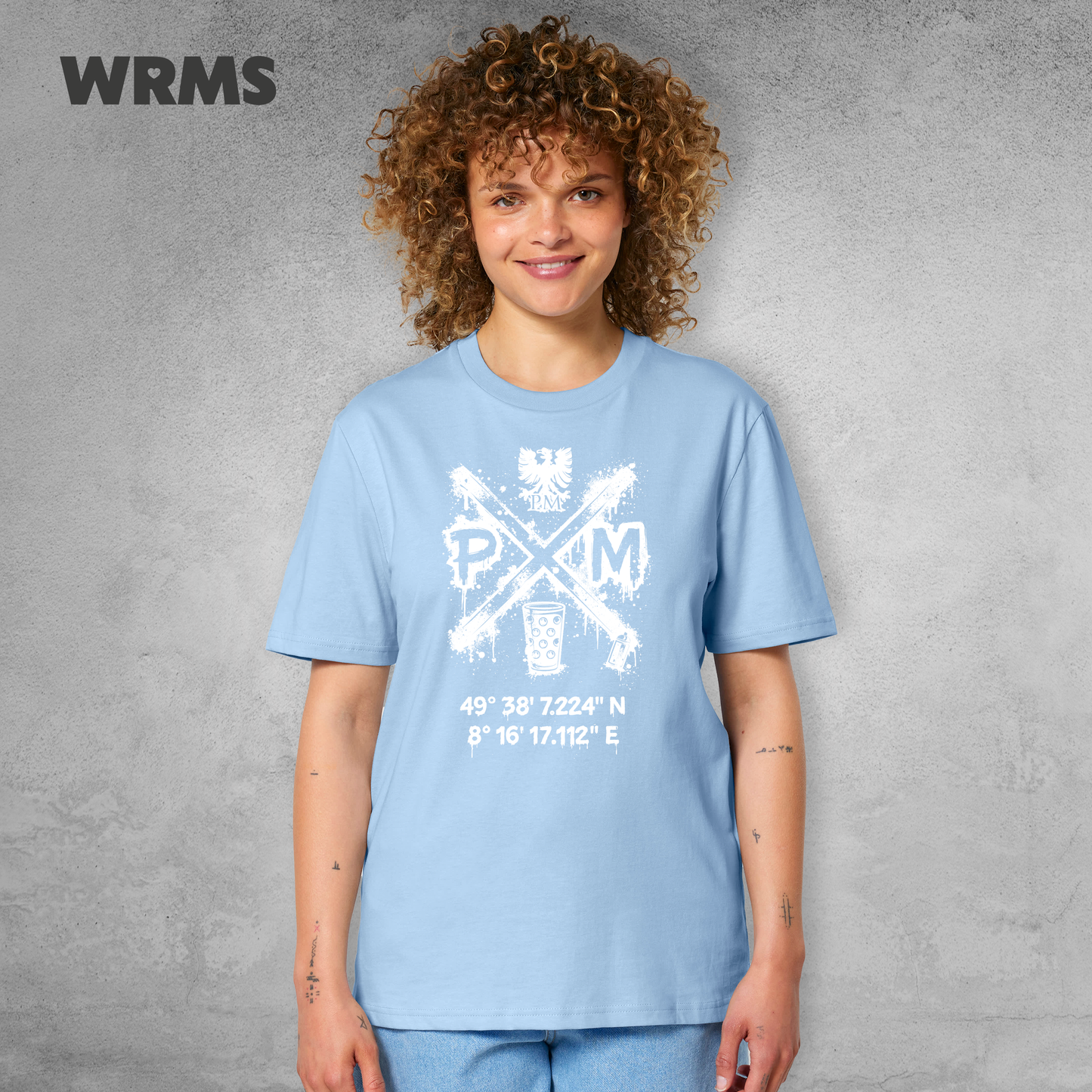 Pedderschemer Marktkreuz Shört unisex Druck weiß