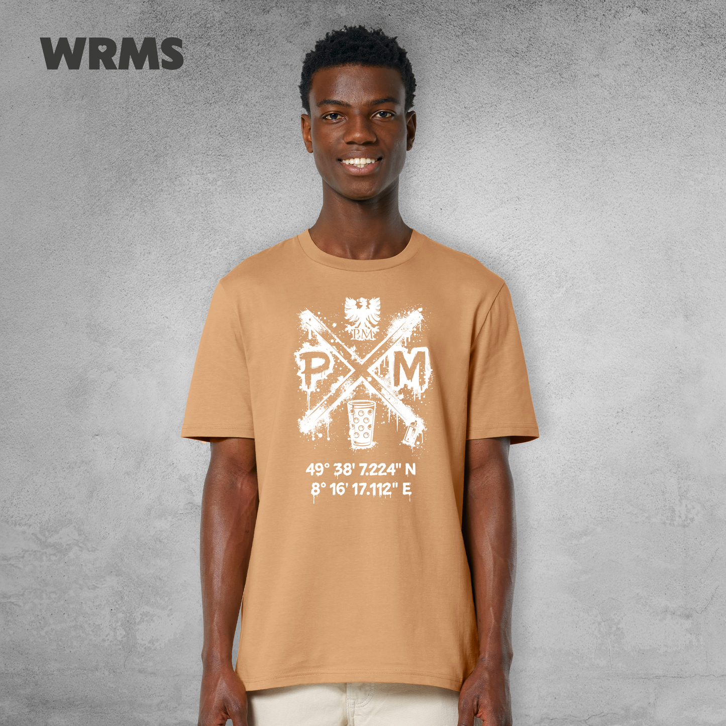 Pedderschemer Marktkreuz Shört unisex Druck weiß