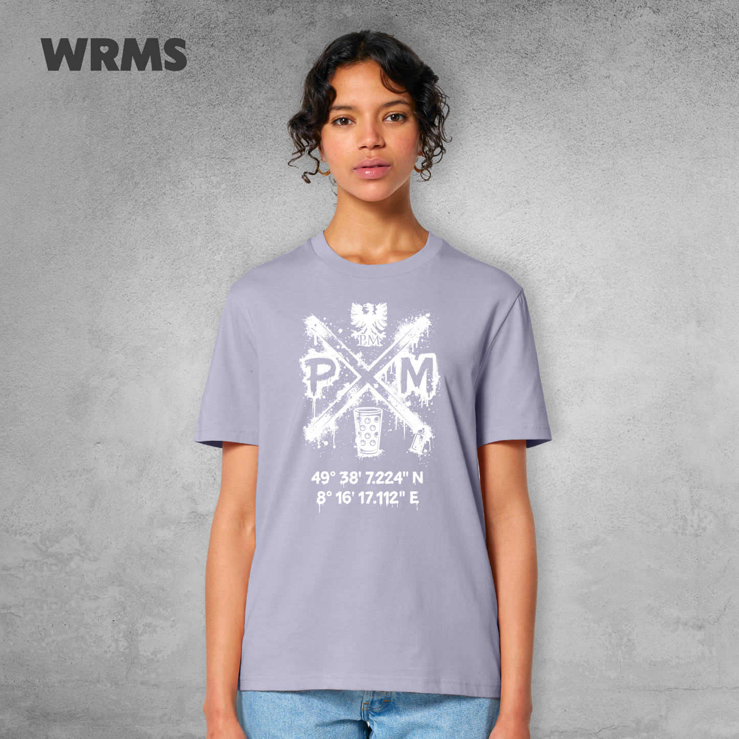 Pedderschemer Marktkreuz Shört unisex Druck weiß