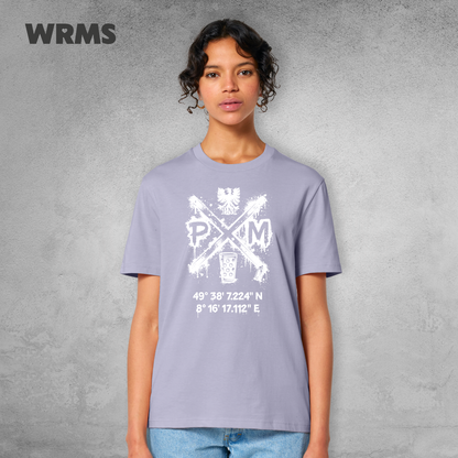 Pedderschemer Marktkreuz Shört unisex Druck weiß