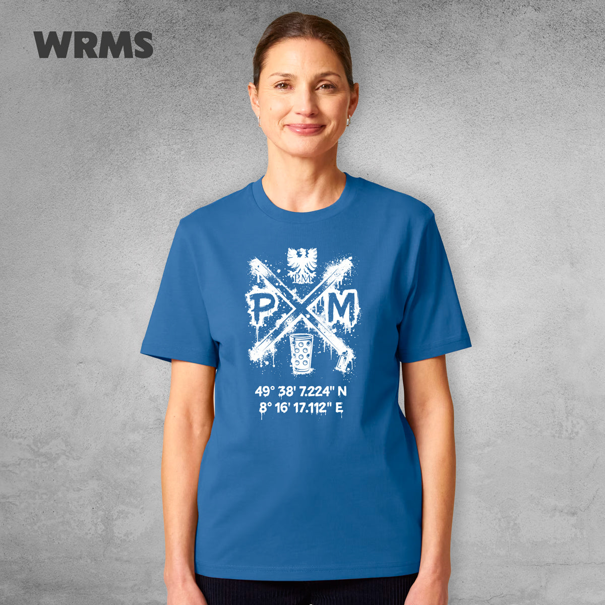 Pedderschemer Marktkreuz Shört unisex Druck weiß