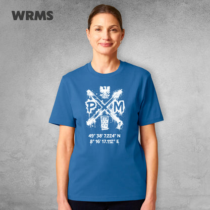 Pedderschemer Marktkreuz Shört unisex Druck weiß