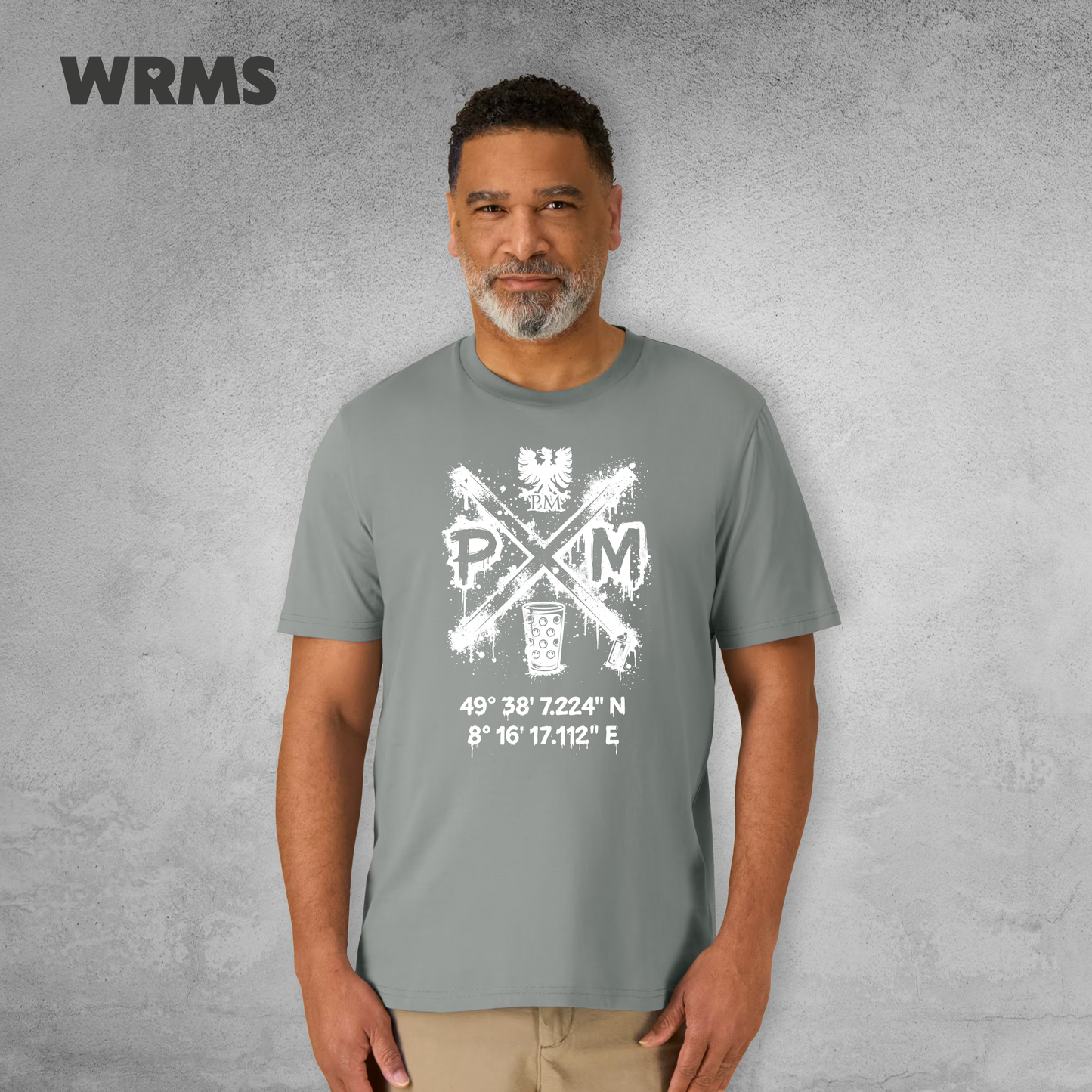 Pedderschemer Marktkreuz Shört unisex Druck weiß