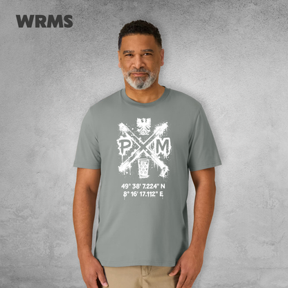 Pedderschemer Marktkreuz Shört unisex Druck weiß