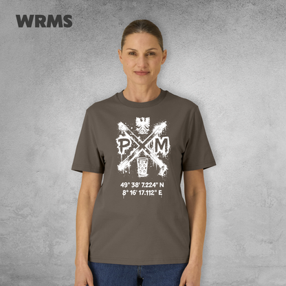 Pedderschemer Marktkreuz Shört unisex Druck weiß