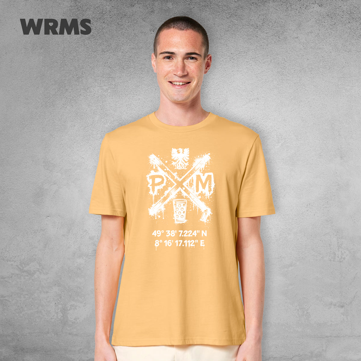 Pedderschemer Marktkreuz Shört unisex Druck weiß