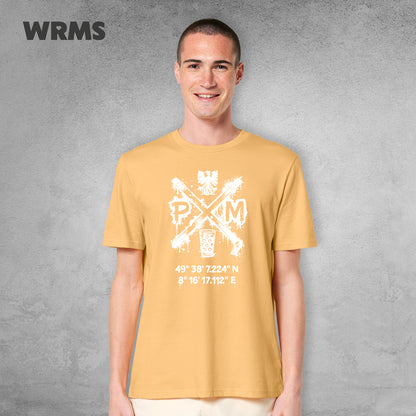 Pedderschemer Marktkreuz Shört unisex Druck weiß