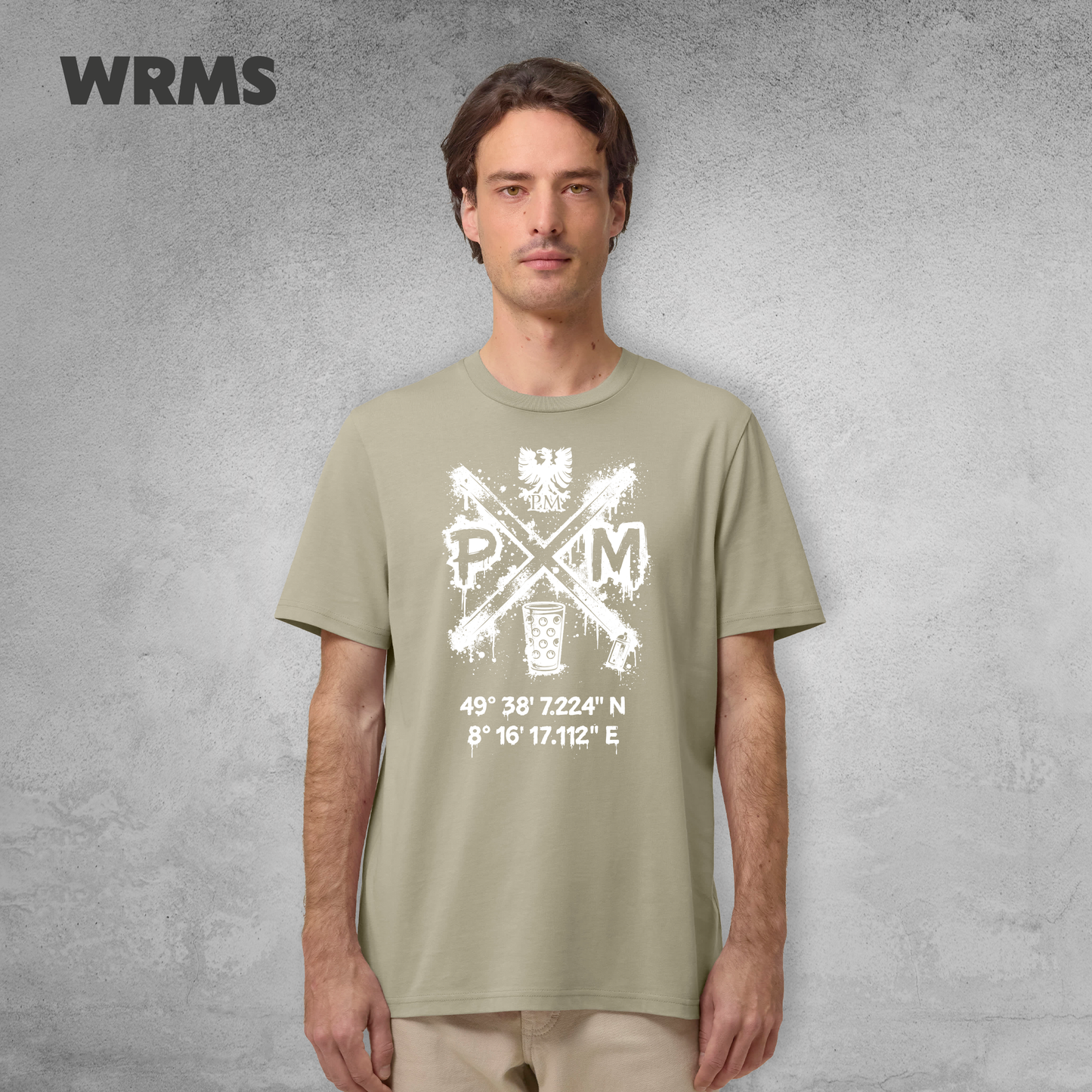 Pedderschemer Marktkreuz Shört unisex Druck weiß