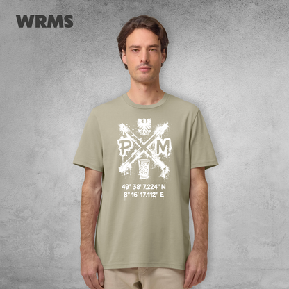 Pedderschemer Marktkreuz Shört unisex Druck weiß