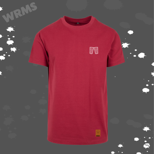 Dubbe Shört burgund