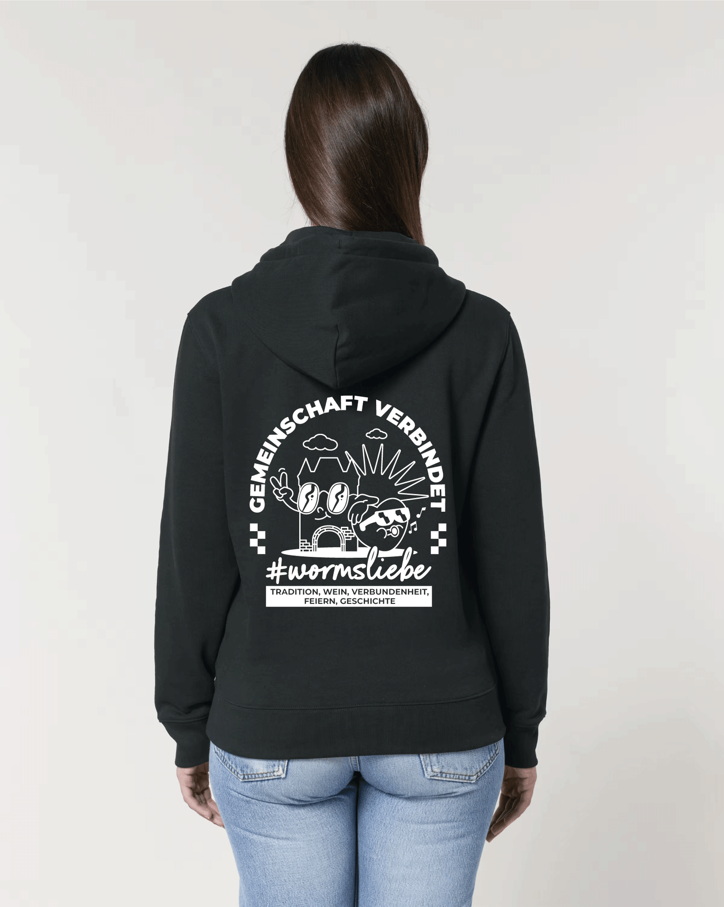 #wormsliebe - unisex Cartoon Hoodie