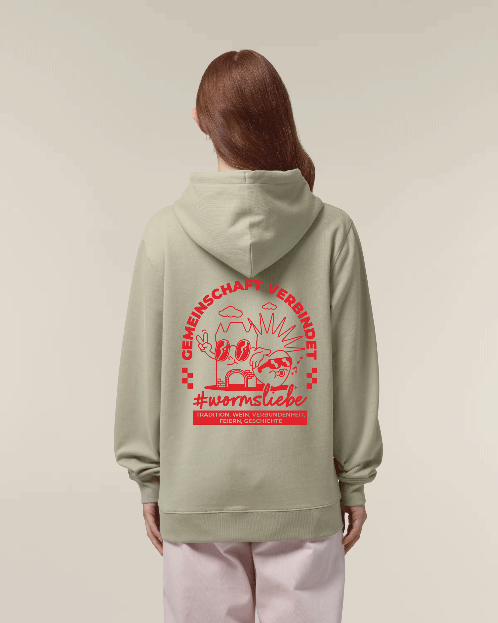 #wormsliebe - unisex Cartoon Hoodie