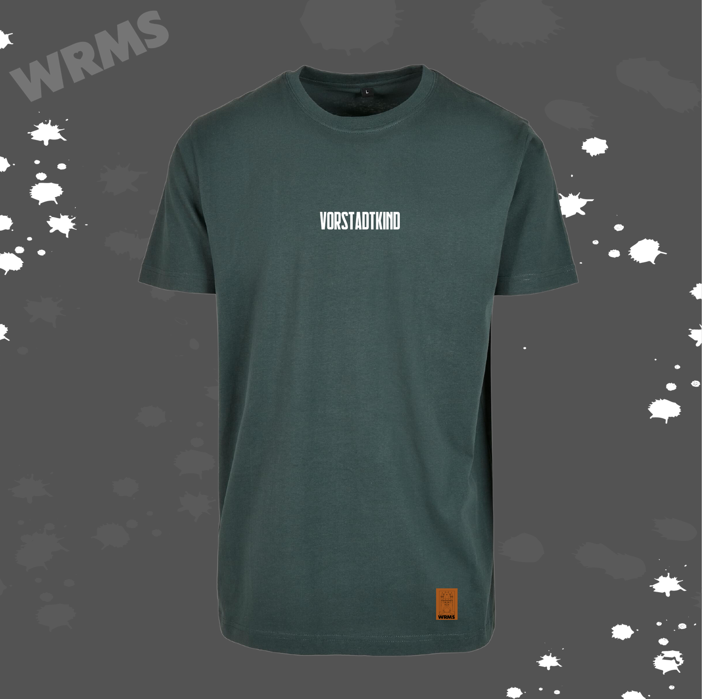 Vorstadtkind Shört Buh dunkelgrün