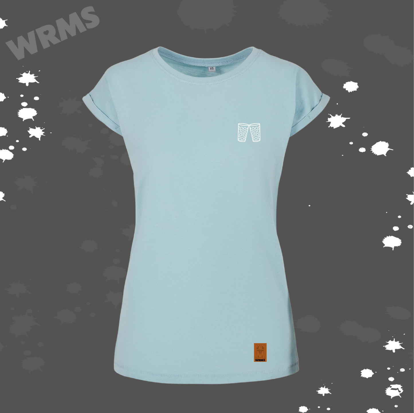 Dubbe Shört long hellblau