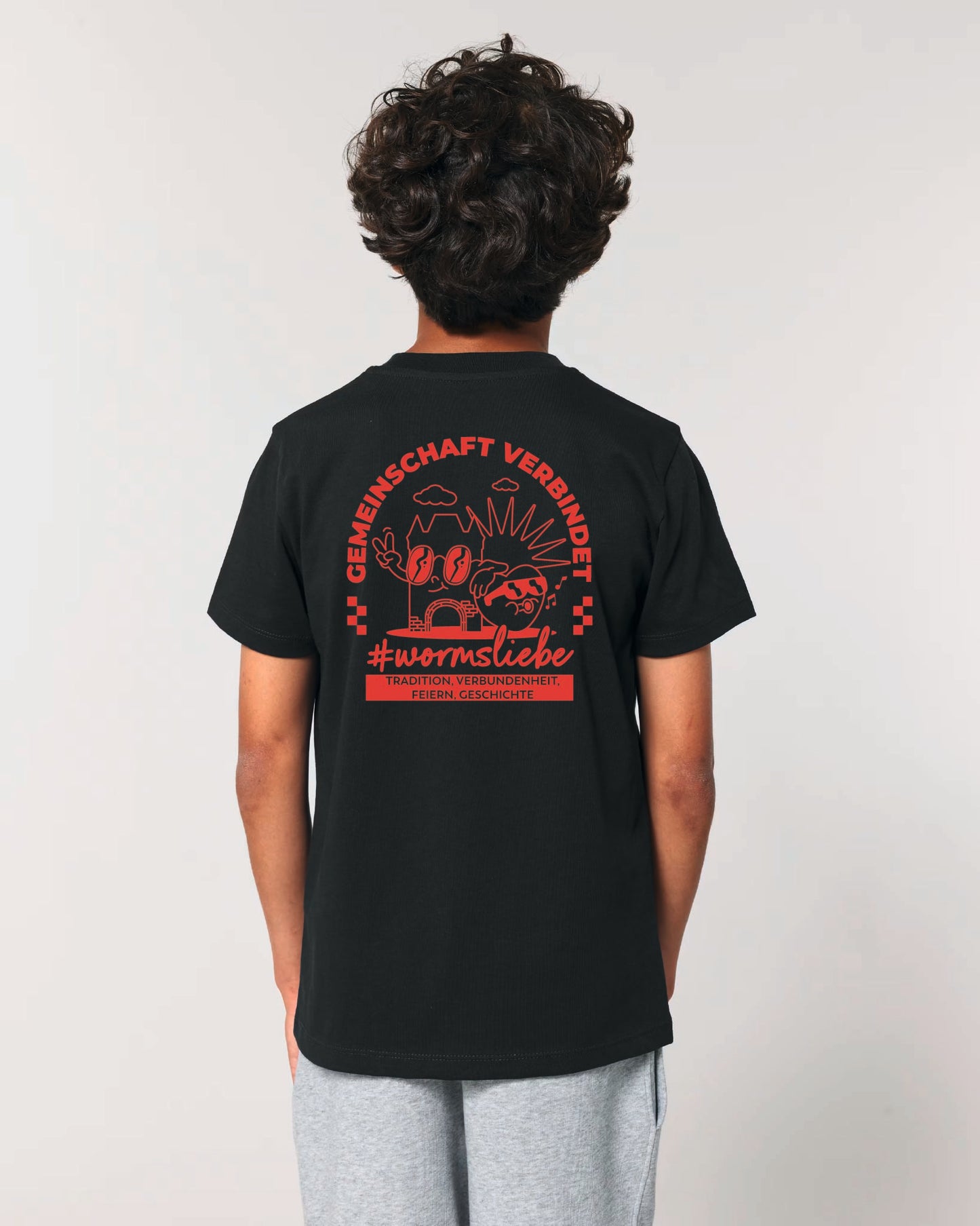 #wormsliebe - Cartoon Kids-Shirt