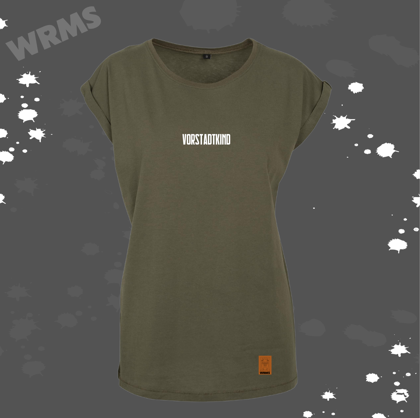 Vorstadtkind Mädche long olive