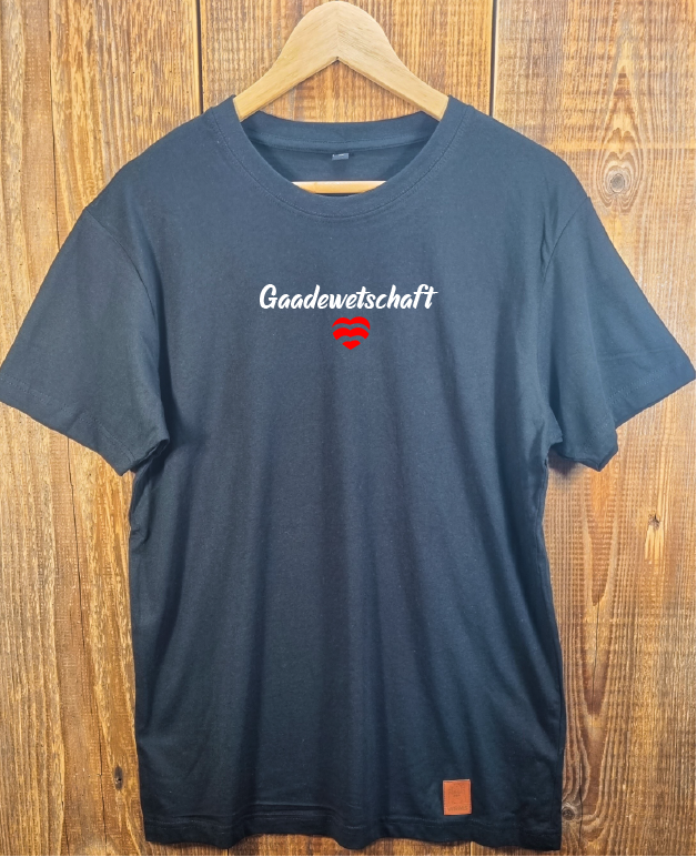 Buh Gaadewetschaft Shört schwarz oversize