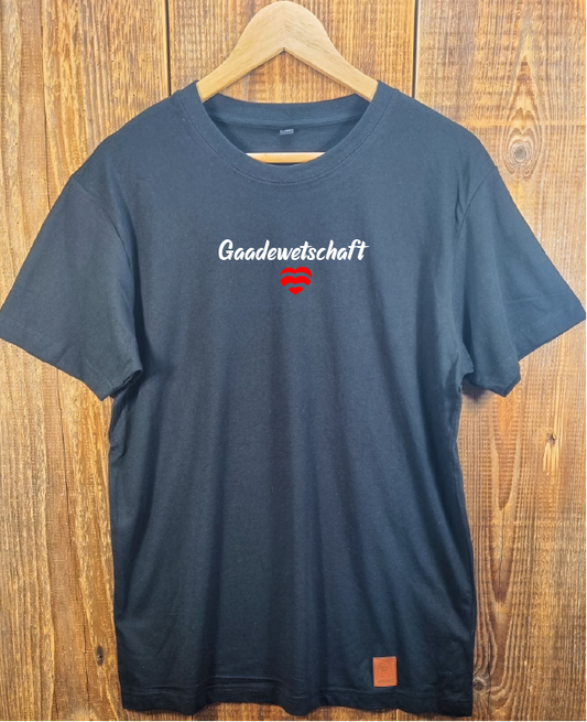 Buh Gaadewetschaft Shört schwarz oversize