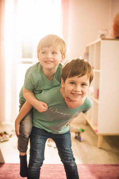 Bambini Shört Buh Türkisblau